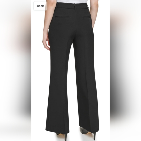 Calvin Klein Women's Slim Front Pant, Gray 14 - Picture 2 of 15